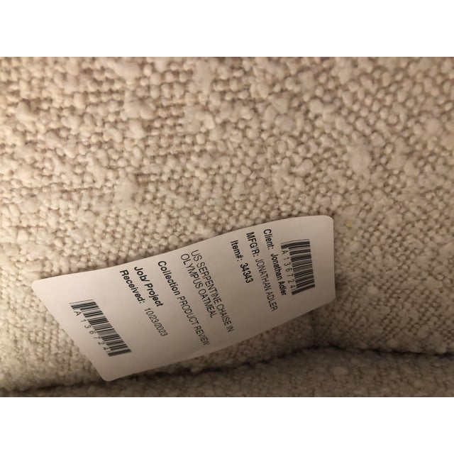 Jonathan Adler Jonathan Adler Serpentine Chaise in Boucle Fabric For Sale - Image 4 of 5