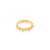 Metal Natural Citrine Stackable Eternity Band Ring Size 6 in 18k Yellow Gold For Sale - Image 7 of 11