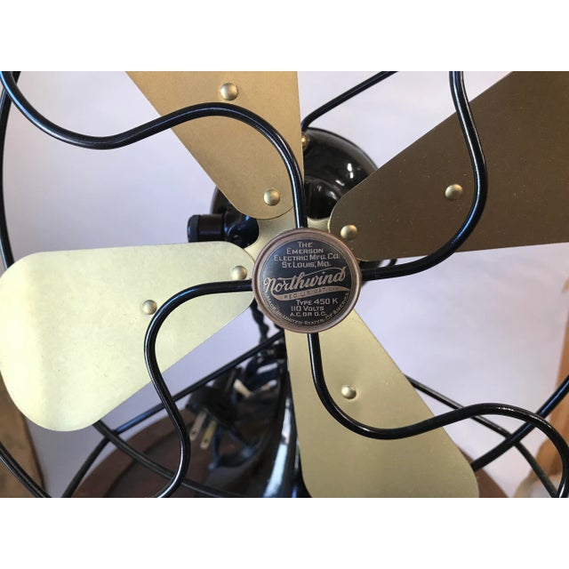 Art Deco 1927 Emerson Northwind Electric Fan - Fully Restored For Sale - Image 3 of 8