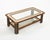 Mid-Century Modern Rectangular Coffee Table in Leather and Glass, 1970s For Sale - Image 15 of 18