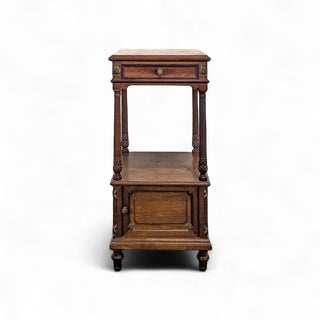 Louis XVI Bedside Table in Mahogany, Faubourg Saint-Antoine, France For Sale