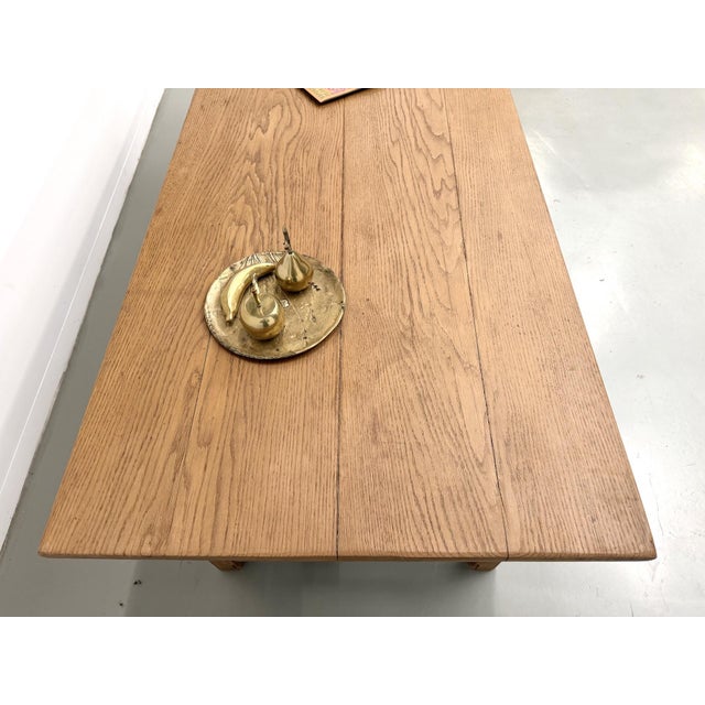 Vintage Farmhouse Dining Table in Oak, 1970s For Sale - Image 14 of 18