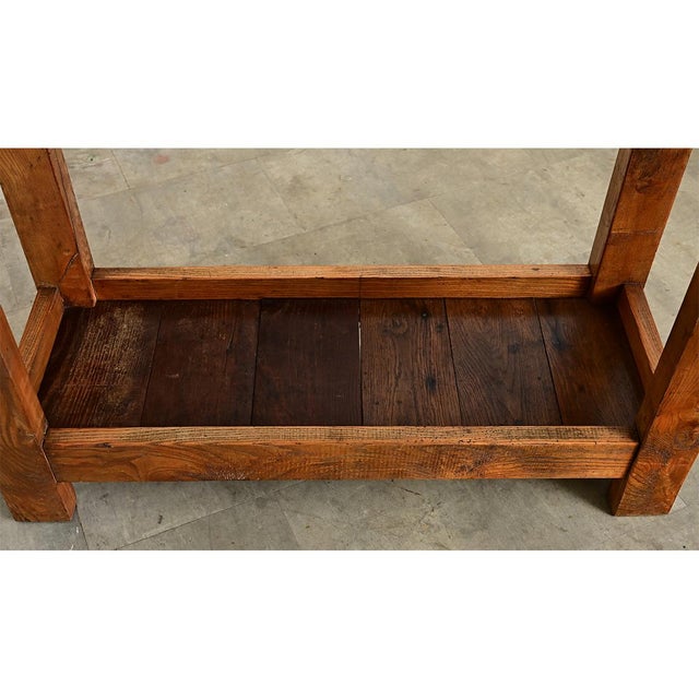 French 19th Century Solid Oak Workbench For Sale In Baton Rouge - Image 6 of 13