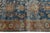 Antique Mahal Rug With Distressed Indigo Blue and Terracotta Field For Sale - Image 11 of 11