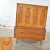Mid Century Gentlemen's Chest With Hexagon Paneled Design and Brass Hardware For Sale - Image 6 of 13