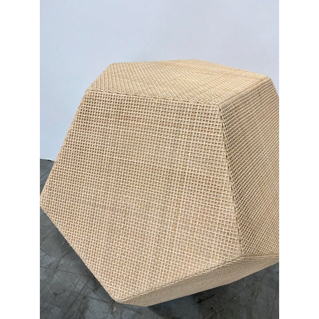Baker Furniture Company Baker / McGuire Organic Modern Geometric Resort Boracay Side Table For Sale - Image 4 of 4