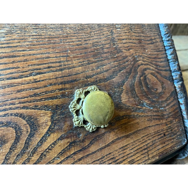 1900 - 1909 Antique English Oak Coal Bin For Sale - Image 5 of 10