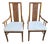 Thomasville Vintage Faux Bamboo Cane High Back Dining Armchairs Regency Pair For Sale