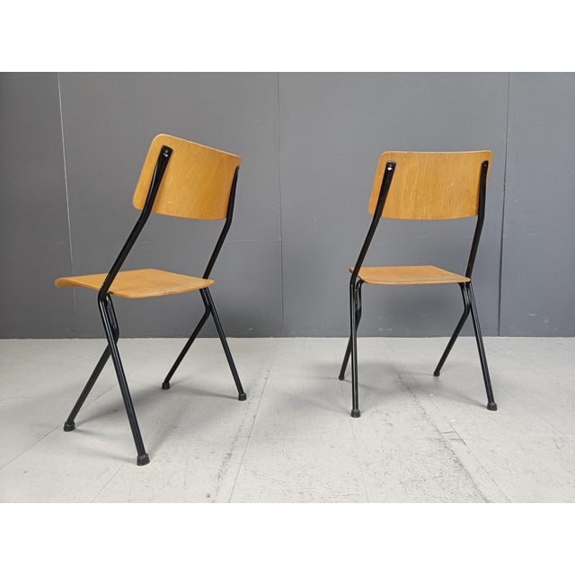 Vintage Postmodern Plywood Dining Chairs, 1970s, Set of 6 For Sale - Image 11 of 11