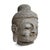 Vintage stone Buddha head small statue from North China. Peaceful expression and signs of age. Wonderful for outdoor or...