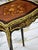 1990s 1990s French Accent Side Table With Glass Top, Gold Leaf & Bronze Details For Sale - Image 5 of 8