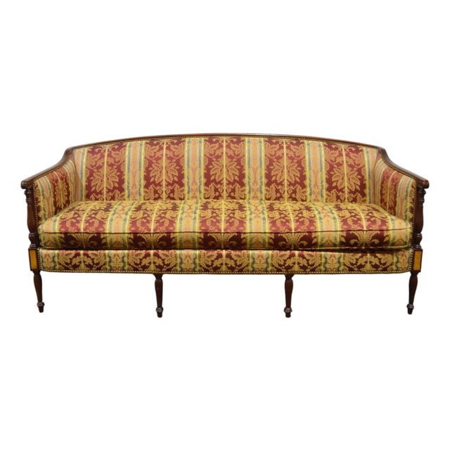 Hickory Chair Furniture Co. By Stickley Sheraton Style Sofa For Sale