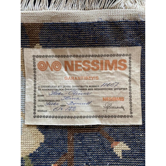 Art Deco Chinese Handmade Silk Bautou Tapestry Rug For Sale - Image 6 of 17