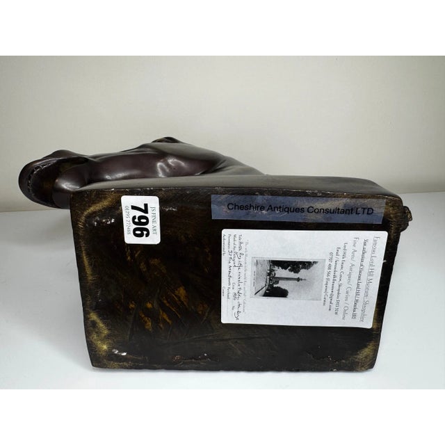 Mid-Century Italian Expressive Bronze Horse Head Sculpture C1950 After Raffaello Romanelli For Sale - Image 10 of 16