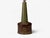 1960s Mid-Century Modern Pm Keramik, Tall Table Lamp, Green and Brown Carved Ceramic For Sale In New York - Image 6 of 11