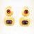 Vintage 1960s Mid-Century Modern Designer Jewel-Tone Bracelet & Earrings - 5 Pieces For Sale In Orlando - Image 6 of 12