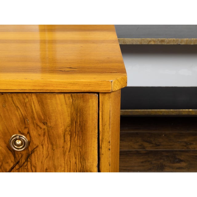 Brown Austrian 19th Century Biedermeier Commode with Three Butterfly Veneered Drawers For Sale - Image 8 of 12