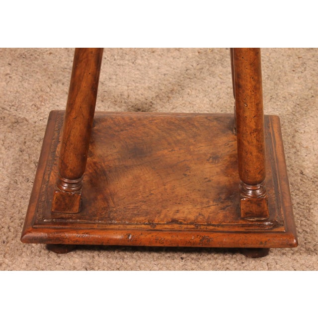 Early 17th Century Henri II Walnut Stool For Sale - Image 6 of 10