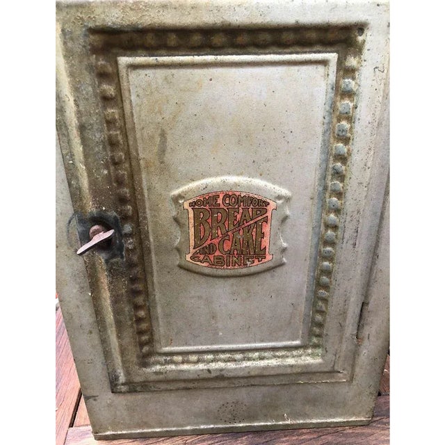 1930s Country Tin Bread & Cake Cabinet For Sale In Washington DC - Image 6 of 12
