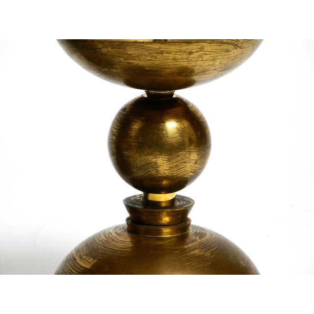 Brown Large Mid-Century Candlesticks in Brass, 1950s, Set of 4 For Sale - Image 8 of 18