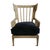 Wingback Navy Velvet Arm Chair For Sale In Los Angeles - Image 6 of 7