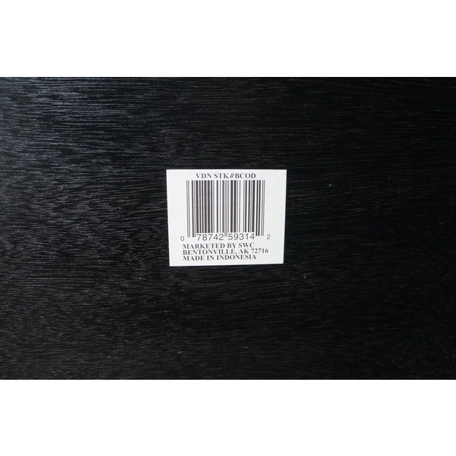 Vintage French Louis XVI Tooled Leather Bombe Chest Dresser Commode 44" For Sale - Image 10 of 12