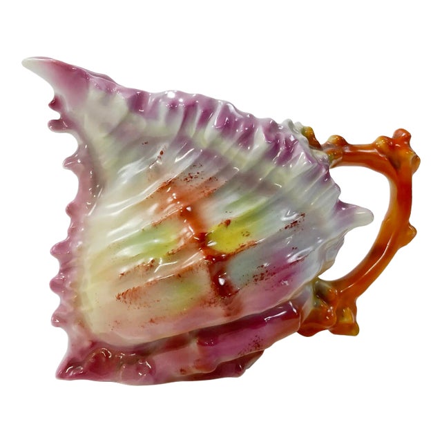 Antique Ceramic Royal Beyreuth Shell Creamer For Sale