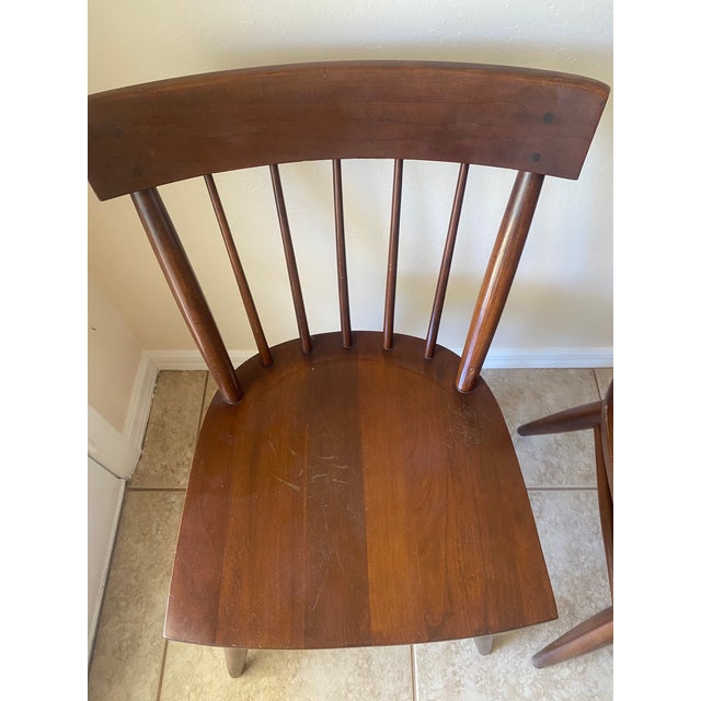 MidCentury Modern Willett Cherry Dining Chairs Set of 2 Chairish