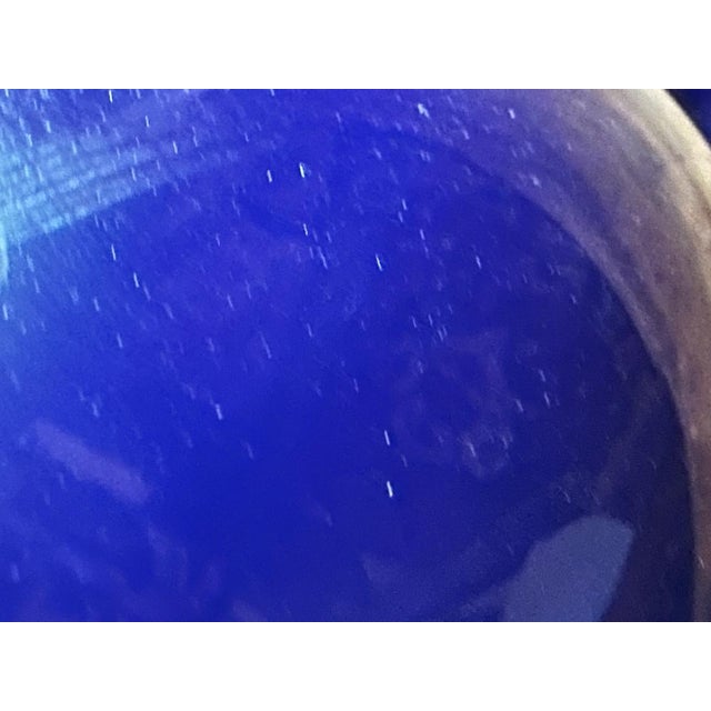 Blue Opaline Glass Vase from Venini, 1986 For Sale - Image 12 of 15