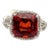 8.85 Ct Natural Garnet & Diamond Ring Size 7 For Sale