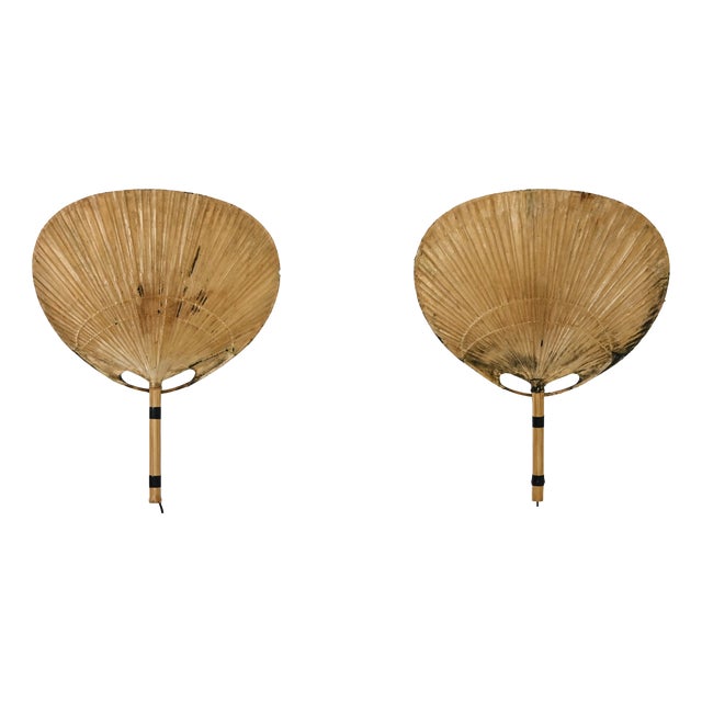 Uchiwa Wall Lamps by Ingo Maurer for M Design, 1970s, Set of 2 For Sale