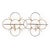 Mid-Century Modern 1950s Atomic Mid-Century Gold Wire Daisy Flower Wall Shelves, a Pair For Sale - Image 3 of 10
