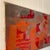 Vintage Abstract Expressionist Orange & Red Mixed Media Painting For Sale In West Palm - Image 6 of 10