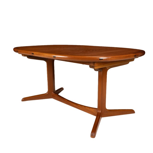 Sun Cabinet Co. Danish Modern Solid Teak Expanding Dining Table Hidden Leaves For Sale - Image 15 of 17
