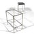 Pair of Minimalist Chrome Side Tables With Granite Tops For Sale - Image 9 of 10