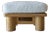 Karl Springer Dowelwood Ottoman With Upholstered Cushion, Circa 1970s For Sale