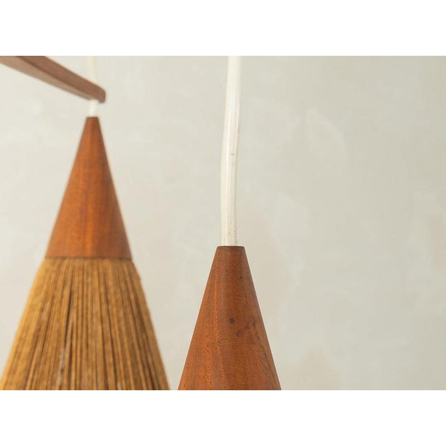 Brown Vintage Hanging Lamp by Ib Fabiansen for Fog & Mørup, 1960s For Sale - Image 8 of 10