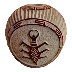 Vintage Native American Vessel With Unique 6-Legged Creature by Tom Polacca (Nampeyo)