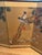 Tan Vintage Hand-Painted 4-Panel Asian Folding Screen / Wall Art (1974) – Excellent Condition For Sale - Image 8 of 9