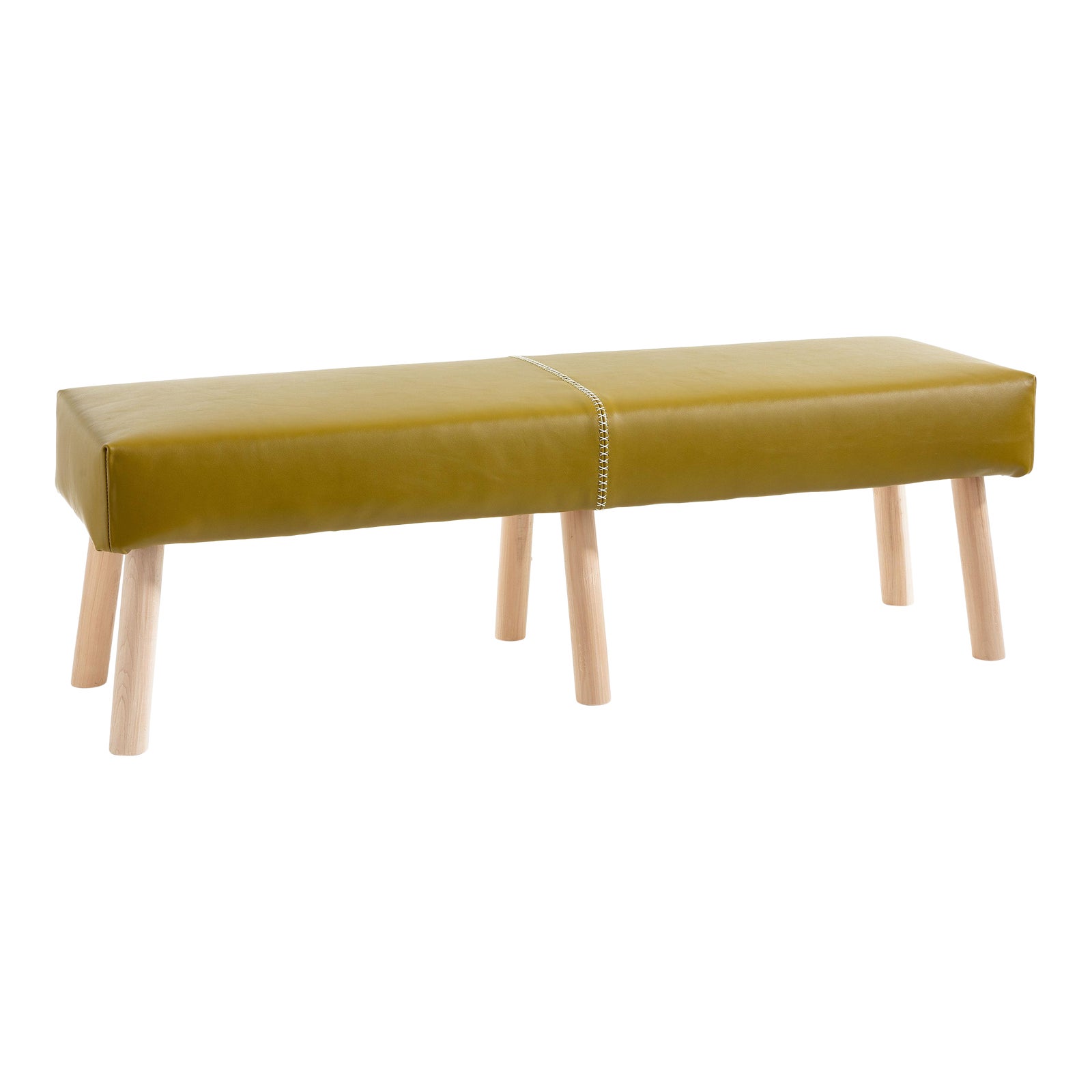 Olive Green Leather Bench Chairish