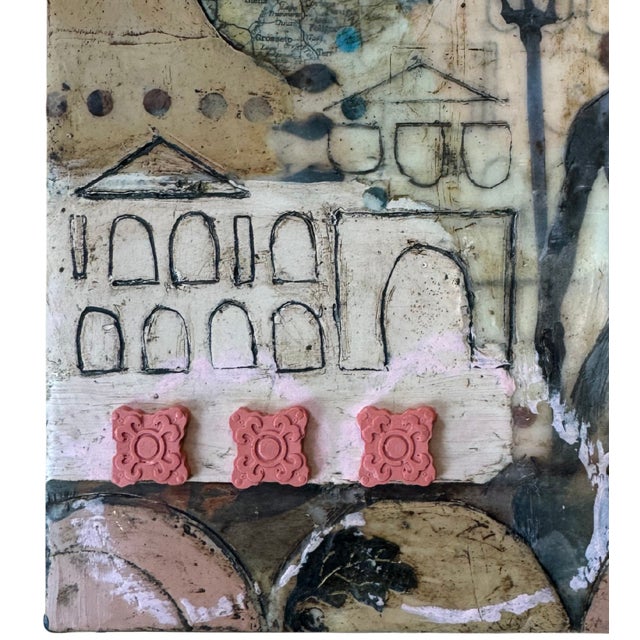 Contemporary Contemporary Abstract Encaustic "Inspired by Bologna #1" by Therese Cook For Sale - Image 3 of 4