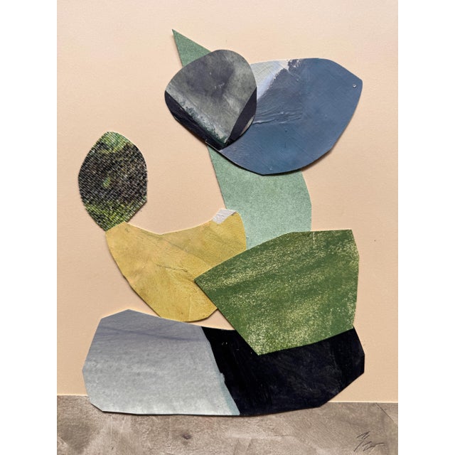 Brown "Magic Still Exists 3" Original Mixed-Media Collage on Paper by Zac Woodiel For Sale - Image 8 of 8