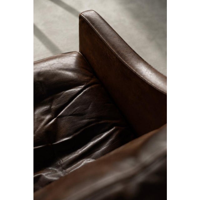 Set of Vintage Danish Modern Leather Model 2207 Lounge Chair and Ottoman by Børge Mogensen for Fredericia, 1960s For Sale - Image 18 of 18