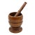 Late 18th Century English Treen Mortar and Pestle For Sale