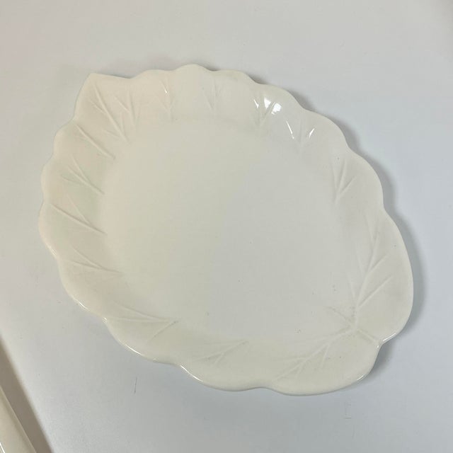 Mid-Century Hollywood Regency Coastal Cream Ware Iris Motif Ironstone Soup Tureen - 3 Piece.Set For Sale - Image 14 of 18