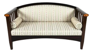 Empire Sofa Late 19th C Finely Upholstered W Inlay