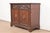 English Berkey & Gay Antique English Tudor Carved Walnut and Burl Wood Bar Cabinet, Newly Refinished For Sale - Image 3 of 15