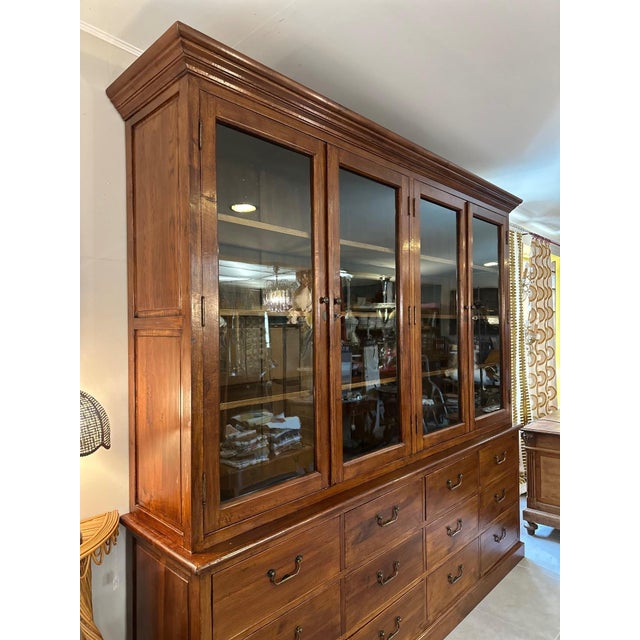 Oak Display Cabinet, 1920 For Sale - Image 13 of 18