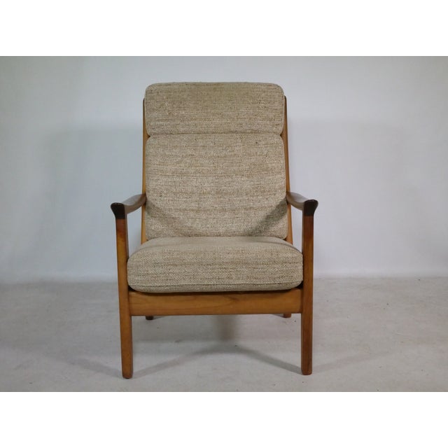1960s Mid-Century Teak High-Back Chair by Juul Kristensen, Denmark, 1960s For Sale - Image 5 of 14