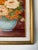 1980s Vintage J. Romero Floral Still Life Oil on Artist Board Painting, Gold Wood Framed For Sale - Image 9 of 13